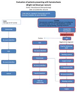 Evaluation of patients hematochezia
