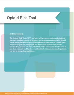 opioid risk tool